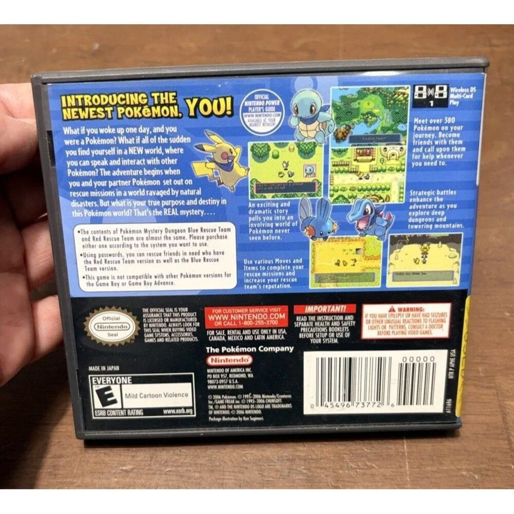 Pokemon Mystery Dungeon: Blue Rescue Team (Nintendo DS, 2006) - CIB